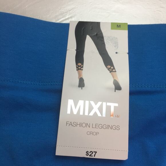 Mix it crop fashion leggings Ibiza blue medium - Picture 9 of 11